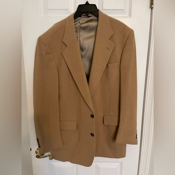 Tan Camel Hair Blazer 42L - Picture 1 of 3